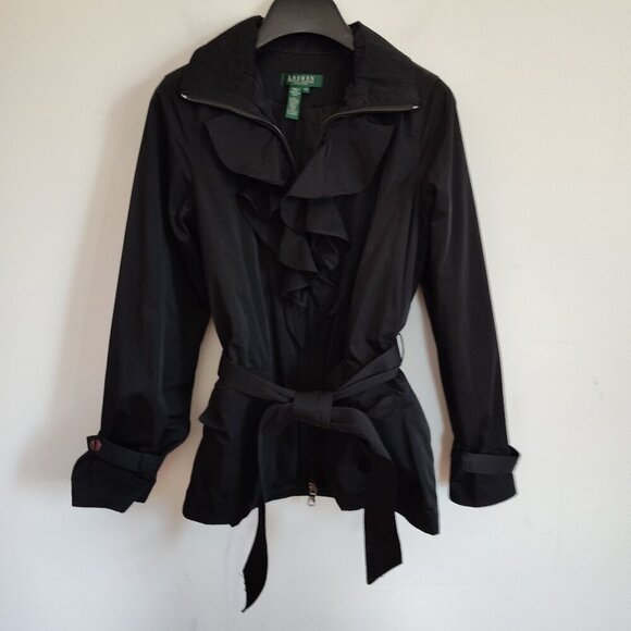 Ladies Petite SZ PS Lauren Ralph Lauren Black Jacket - Picture 1 of 5